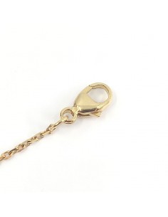 Collier pendentif HaÏ diamant noir 0,02 ct-or 18 carats  2