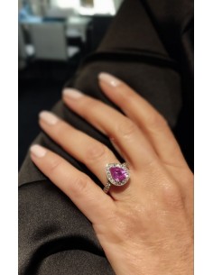 Bague Saphir rose Divine 2