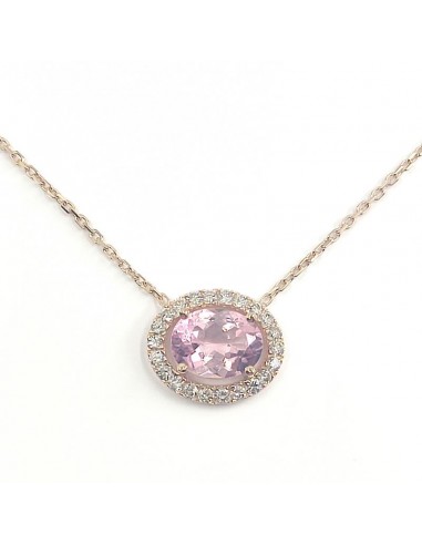 Collier Tourmaline rose