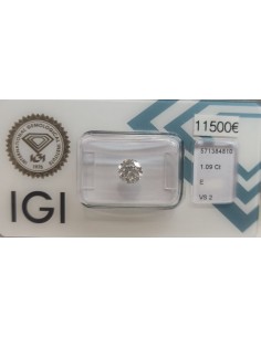 Diamant Rond 1,09 ct E VS2