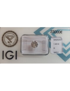 Diamant Rond 1,40 ct D VVS2