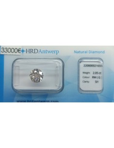 Diamant Rond 2,05 ct RW (G)...