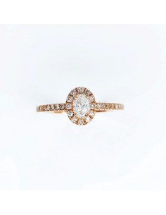 Bague diamant ovale Angèle...