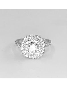 Bague diamants double Halo 2
