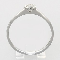 Solitaire or et diamant Adèle. Serti d'un diamant en serti clos - or 18 carats 2