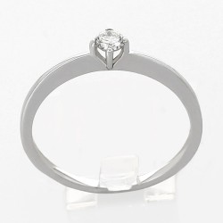 Solitaire or et diamant Nadia. Un diamant serti sur chaton 4 griffes - or 18 carats 2