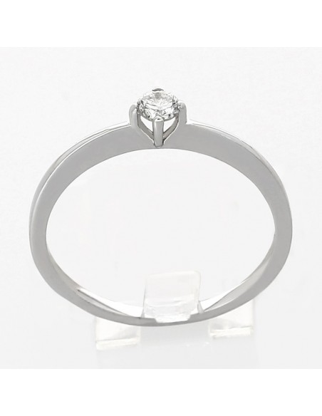 Solitaire or et diamant Nadia. Un diamant serti sur chaton 4 griffes - or 18 carats