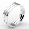 Alliance homme or "vague" 6 mm - or 18 carats