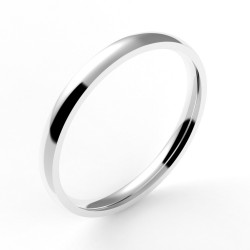 Alliance or femme Ruban 2- or 18 carats - 2 mm