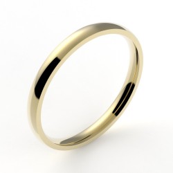 Alliance or femme Ruban 2- or 18 carats - 2 mm 2