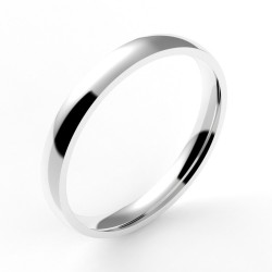 Alliance or femme Ruban 2 - or 18 carats - 2,5 mm