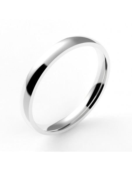 Alliance or femme Ruban 2 - or 18 carats - 2,5 mm