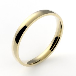 Alliance or femme Ruban 2 - or 18 carats - 2,5 mm 2