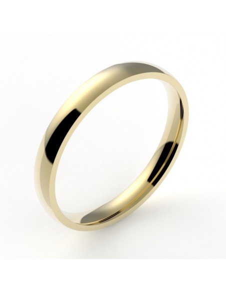 Alliance or femme Ruban 2 - or 18 carats - 2,5 mm