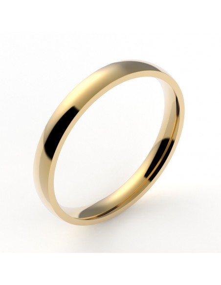 Alliance or femme Ruban 2 - or 18 carats - 2,5 mm