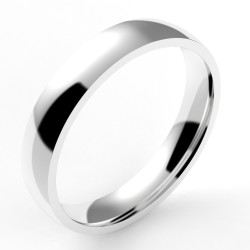 Alliance homme Ruban 4 - or 18 carats - 4 mm