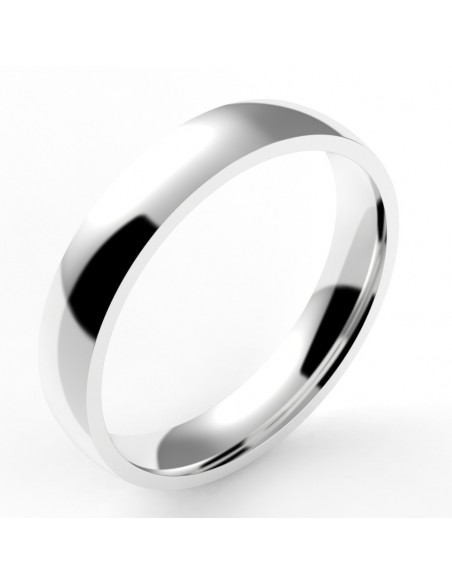 Alliance homme Ruban 4 - or 18 carats - 4 mm