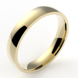 Alliance homme Ruban 4 - or 18 carats - 4 mm 2