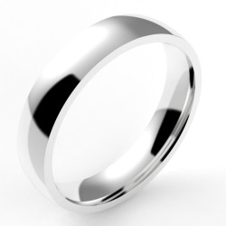 Alliance homme ruban 4,5 - or 18 carats - 4,5 mm