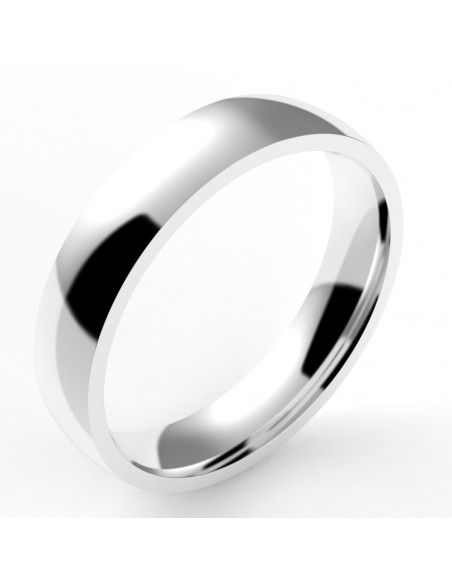 Alliance homme ruban 4,5 - or 18 carats - 4,5 mm