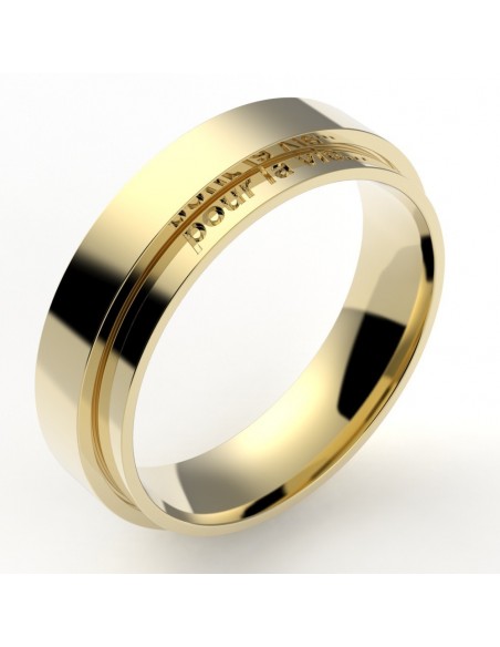 Alliance or Homme Sebastien - or 18 carats - 5,5 mm