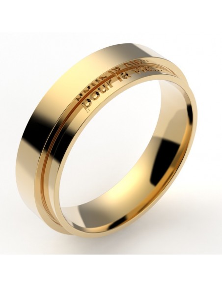 Alliance or Homme Sebastien - or 18 carats - 5,5 mm