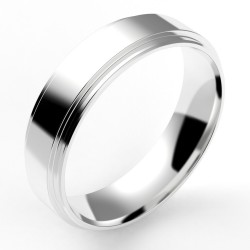 Alliance or Homme Tony - or 18 carats- 5,5 mm