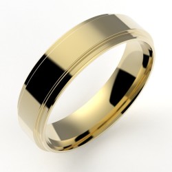Alliance or Homme Tony - or 18 carats- 5,5 mm 2