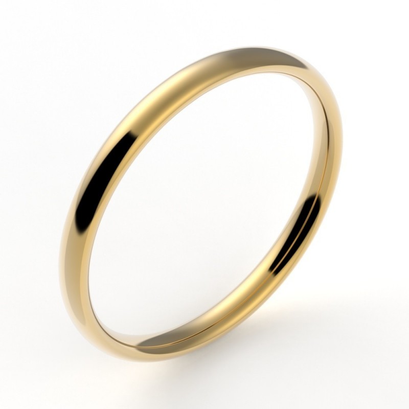 Alliance Femme Nombre d'Or 2 mm - or 18 carats Alliance Femme Nombre d'Or 2 mm - or 18 carats