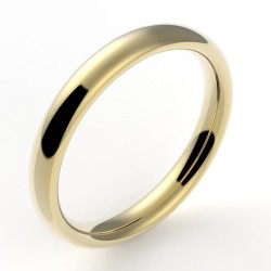 Alliance or Femme Nombre d'Or 3 mm - or 18 carats 2