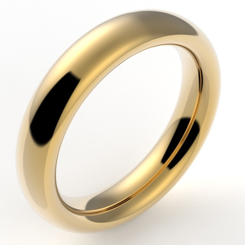 Alliance or Homme Nombre d'Or 5 mm - or 18 carats