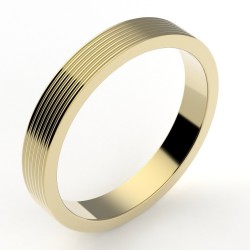 Alliance or Homme Liam.  Godrons multiples 3,5 mm - or 18 carats 2